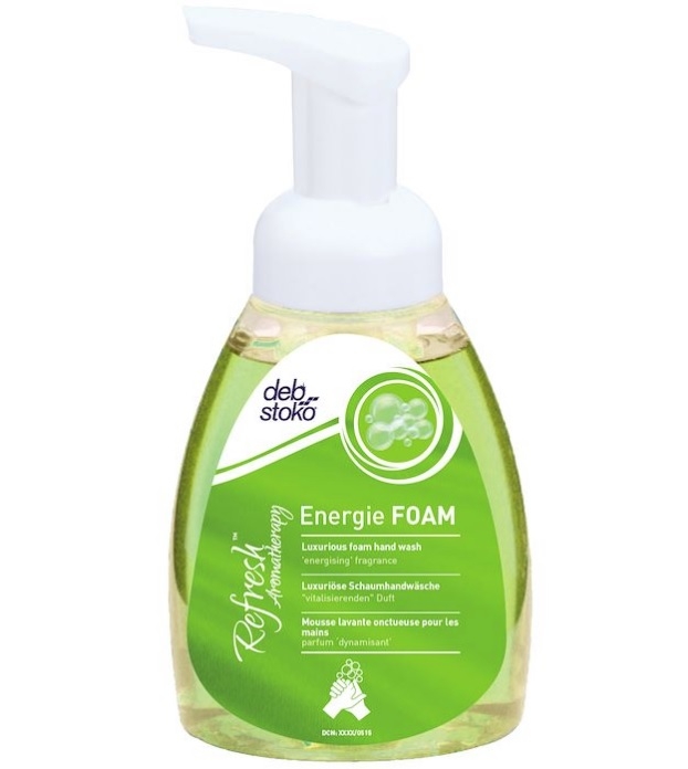 Skumsæbe, Deb EnergieFoam, 250 ml. m/parfume | Rengros.dk