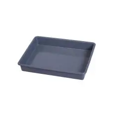 Plastbakke til Rengøringsvogn, 51 x 40 x 9 cm, Blå & Grå - 