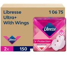 Libresse Ultra+ Wings Bind Refill P3 10675, Til Tork Dispenser, Uden parfume, 2 x 150 stk. -