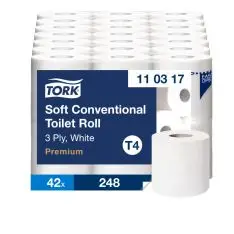 Tork Toiletpapir T4 110317, Extra Soft, 3-Lags, 42 rl. - Papir