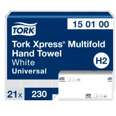 Tork Håndklædeark Express multifold H2 150100, hvid, 1-lag - Papir