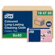 Tork Allround Klud Rød W8 194750, 320 stk. -