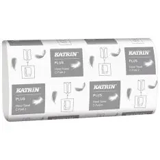 Katrin Plus håndklædeark 92512, C-fold, 2-lags, 1600 ark - Papir
