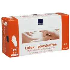 Latex Engangshandsker, Pudderfri, 100 stk. - Rekvisitter