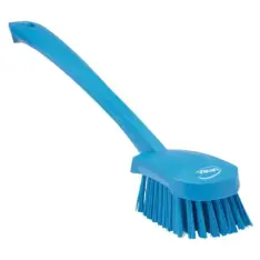 Vikan, Håndbørste, 41,5x7,1x7,5cm, blå, stive børstehår - Vaskebørster