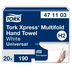 Tork Xpress Multifold Håndklædeark H2 471103, 2-Lags - Tork