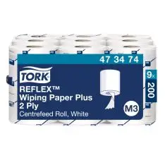 Håndklæderulle Tork Reflex Mini M3 473474, 2-lags, 9 rl/krt. - Papir