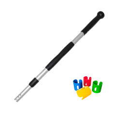 Ergo Globe Teleskopskaft, Hygiejne m/farvekodning, 67,5-109 cm. - Skafte