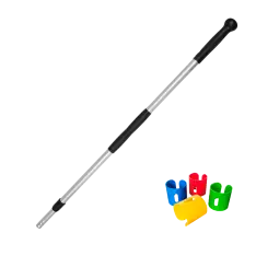 Ergo Globe Teleskopskaft, hygiejne m/farvekodning, 100-178,5 cm. - Skafte
