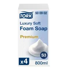 Tork luksus Skumsæbe S3 500902, med Parfume, 4 x 800 ml. - Sæbe