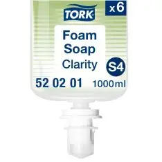 Tork Clarity Skumsæbe S4 520201, Uparfumeret, 6 x 1000 ml. - Sæbe