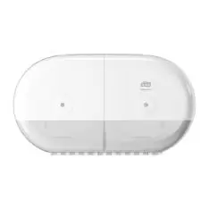 Tork SmartOne® Toiletpapir Dispenser T9 682000, Mini Twin, 2 ruller, Hvid - Dispenser