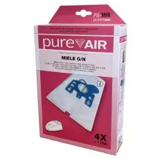 Pureair Miele GN Støvsugerposer, 4 stk + 1 filter -