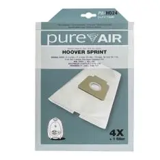 Støvsugerposer Pureair HO24 HOOVER SPRINT/FREESPACE /4+1 - Støvsugere - Privat