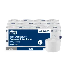 Tork T7 OptiServe toiletpapir uden hylse, 2-lags, 24 rl. - Jumbo toiletpapir