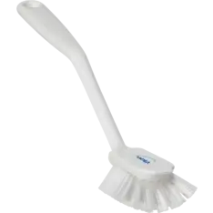 Opvaskebørste, Vikan, 280x60x55mm, hvid, PP/PA, medium børstehår - Opvaske, skure & afsæbningsbørste