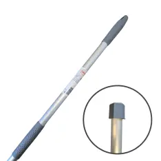Mery Mop skaft m/ 6 Kantet Gevind, Teleskoptang til moppe, 80 til 140 cm. - Mery