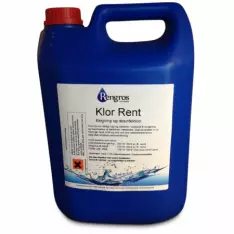 Klor Rent, blegning og desinfektion, 5 ltr. - Desinfektion