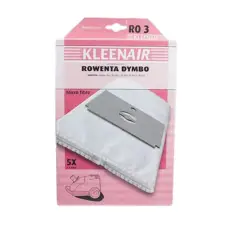 KLEENAIR Støvsugerposer til Rowenta RS007/DYMBO, 4 stk. + 1 filter - Støvsugerposer